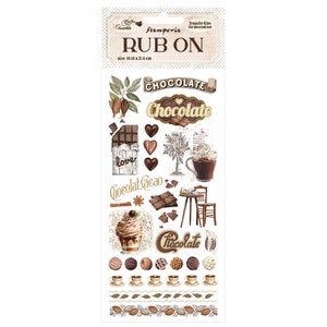 Stamperia - Rub-on - Café y chocolate - Elements