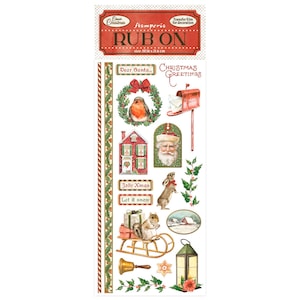Stamperia Rub-on- Classic Christmas