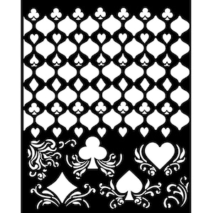 Plantilla de Stamperia - Master of Magic - Patrón de cartas 20 x 25 cm