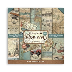 Stamperia Around The World 12X12 Paper Pad