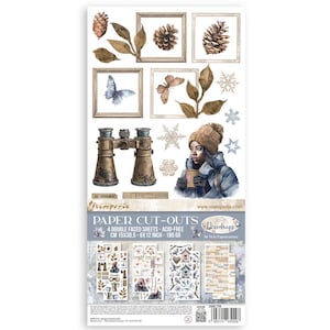 Stamperia - Pappersutklipp Dubbelsidiga - 4 ark - Daggdroppar