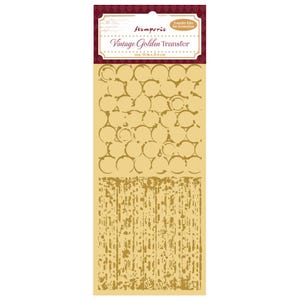 Stamperia - Rub-on - Vintage Golden Transfers - Backgrounds