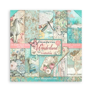 Stamperia - 12X12 Paper Pad -  Wonderland