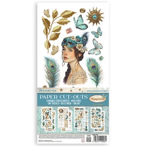 Stamperia  - Paper cut-outs Double Face - 4 sheets - Masquerade
