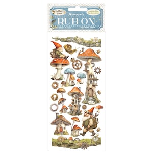 Stamperia - Rub-on - Hidden Grove - Mushroom House