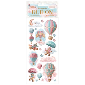 Stamperia - Rub-on - Candy Christmas - Air Balloons