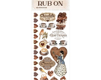 Stamperia - Rub-on - Coffee & Chocolate- Sweety