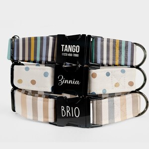 Personalized Engraved Dog Collar: Custom Pet Name, Handmade Adjustable Collar