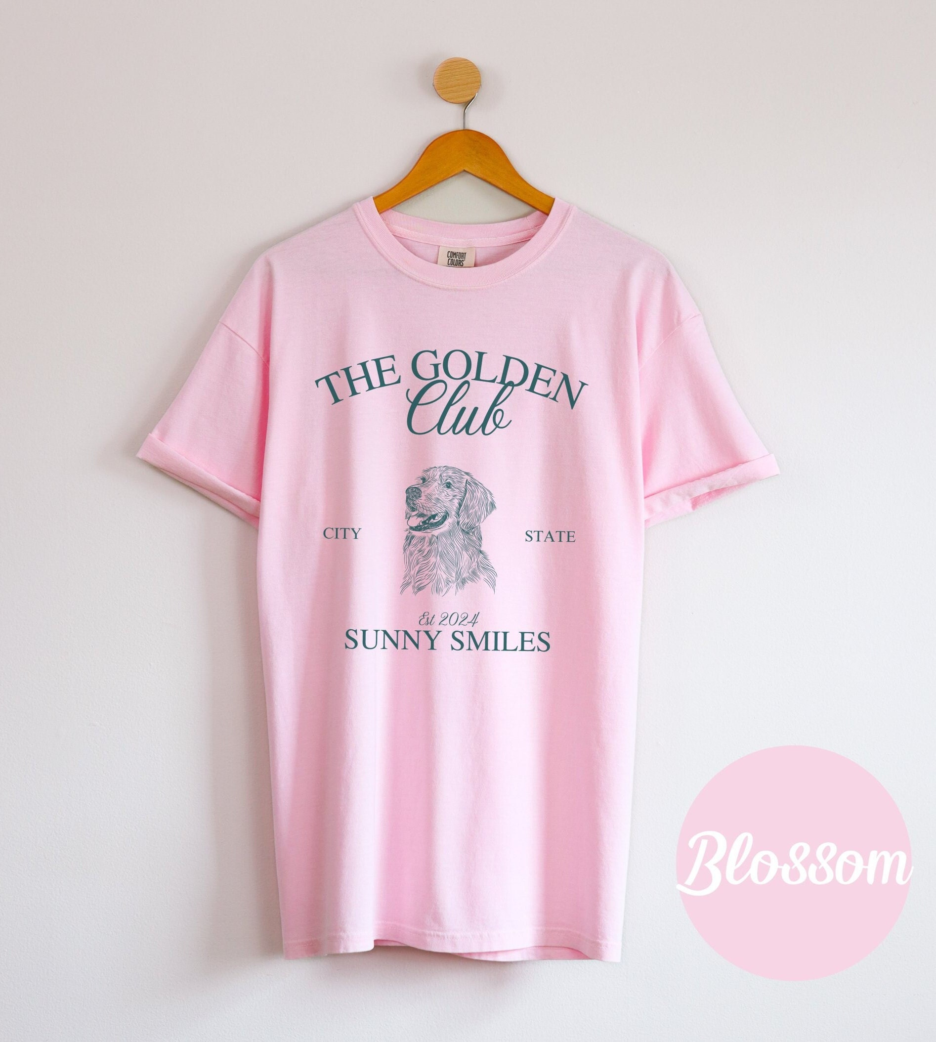 Custom Golden Retriever Club T-Shirt, Personalized Dog