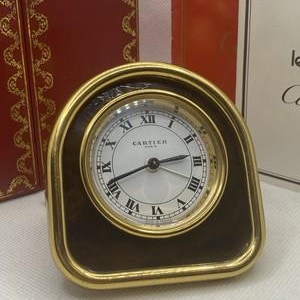 CARTIER Must Réveil De Voyage Laque / Avec Boite D'origine Et Papiers