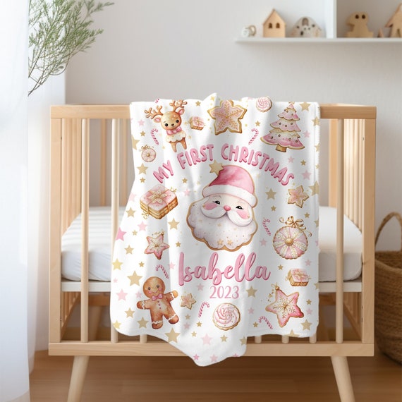 Baby 1st christmas blanket hotsell