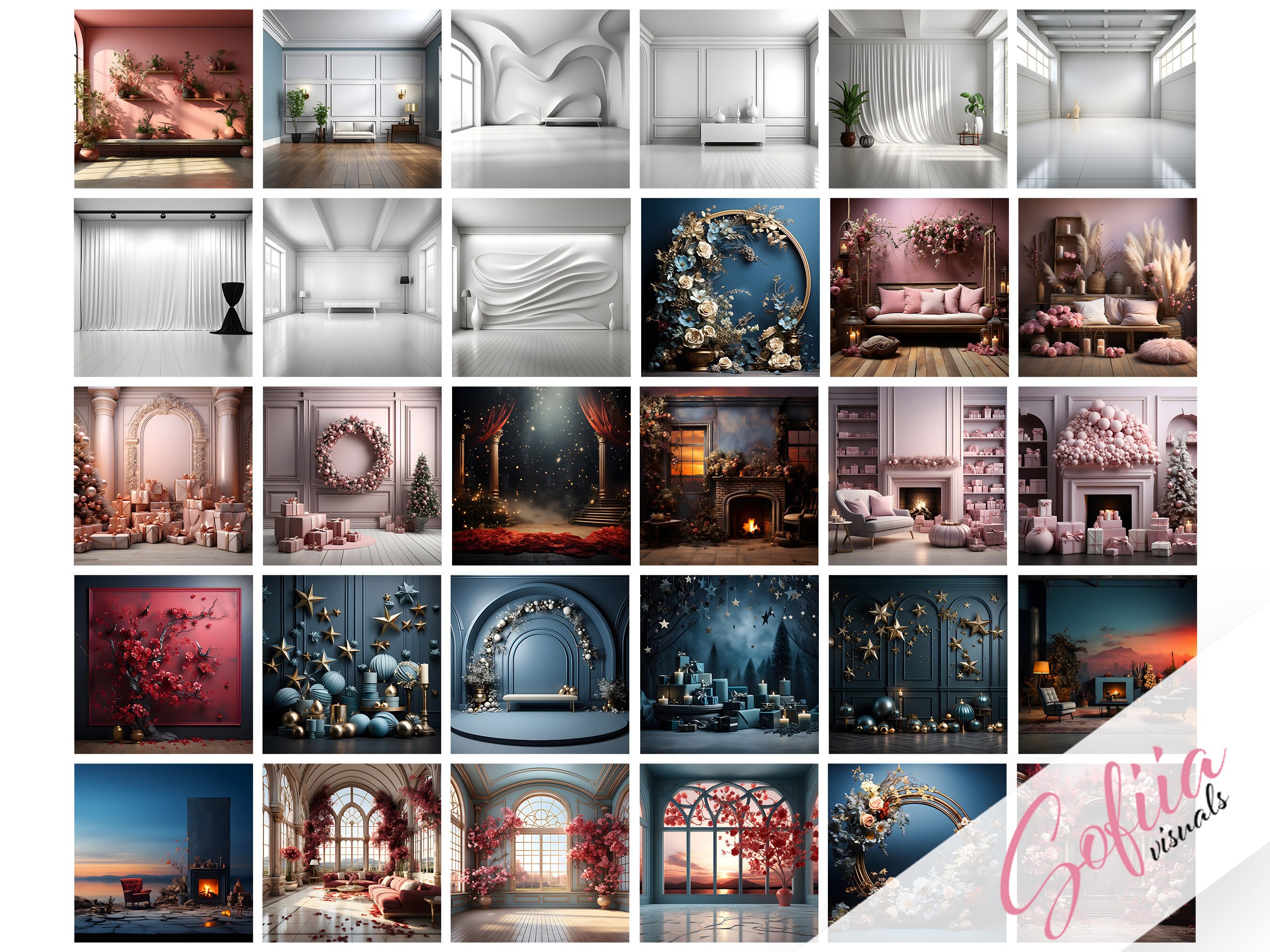 410 Pieces Mega Backdrop Bundle, Photoshop Overlays, Photography ...