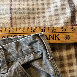 Carhartt Men’s Pants 42x32 Gray Dungaree Fit Duck Canvas Utility Work Pant image 9