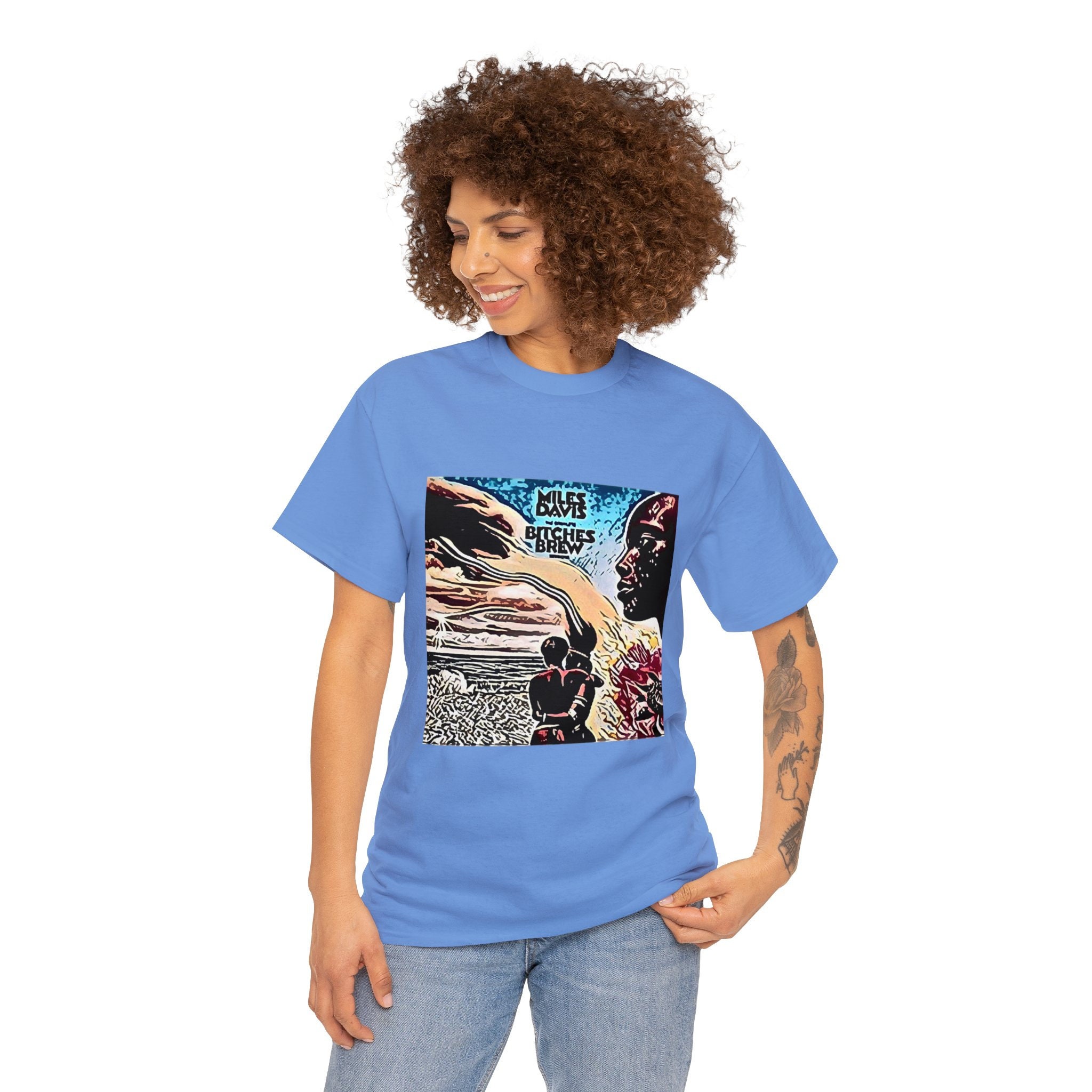 Miles Davis Bitches Brew Graphic Print Jazz Album Unisex