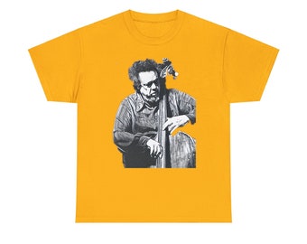 Charles Mingus Jazz Art Graphic Print Unisex Heavy Cotton T-Shirt