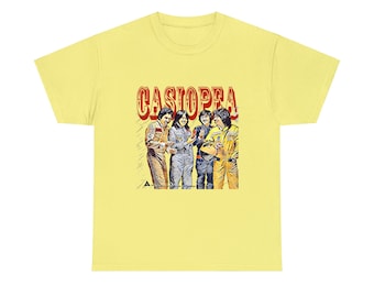 Casiopea Band Art Jazz Graphic Print Unisex Heavy Cotton T-Shirt
