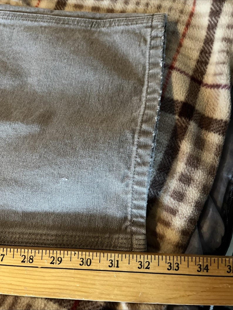 Carhartt Men’s Pants 42x32 Gray Dungaree Fit Duck Canvas Utility Work Pant image 5