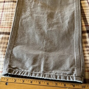 Carhartt Men’s Pants 42x32 Gray Dungaree Fit Duck Canvas Utility Work Pant image 3