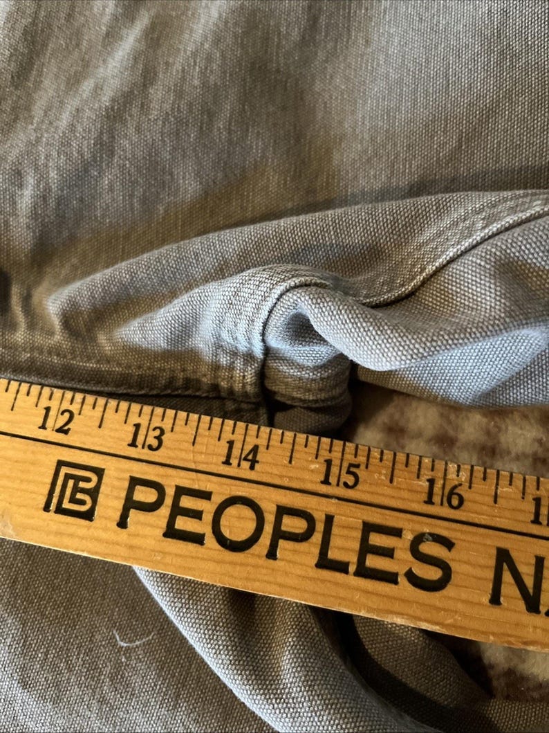 Carhartt Men’s Pants 42x32 Gray Dungaree Fit Duck Canvas Utility Work Pant image 7