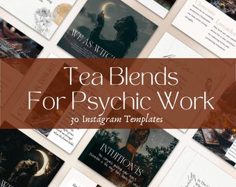 Herbal Tea&#39;s For Psychic Work Spiritual Instagram Witch Posts for Mystics Magical Herbs Grimoire Divination Poems and more
