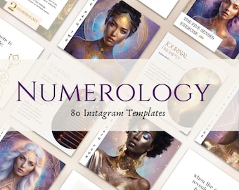 LIFE PATH NUMEROLOGY Spiritual Instagram Templates Birthday meanings post made for Mystics
