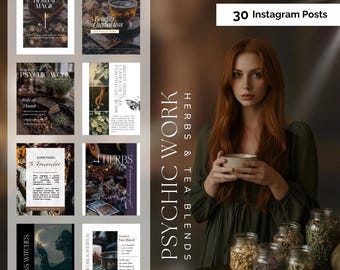 Herbal Tea's For Psychic Work Spiritual Instagram Witch Posts for Mystics Magical Herbs Grimoire Divination Poems and more