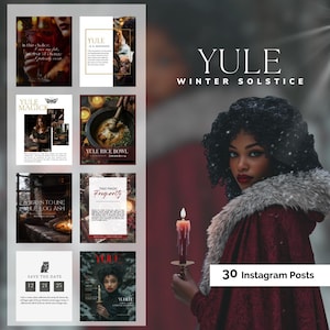 YULE Post spirituali su Instagram creati per streghe e mistici che amano condividere consigli magici, tarocchi, poesie e conoscenze
