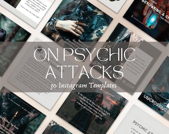 Witches Instagram Post on Psychic Attacks with spells, tips, quotes, incense recipes, witches warnings and beautiful images insta grimoire.