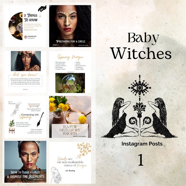 CONSEJOS DE BRUJA Consagración Hechizos Magia de Primavera Casting Un círculo Contenido espiritual para instagram hecho para mística Bebé Bruja