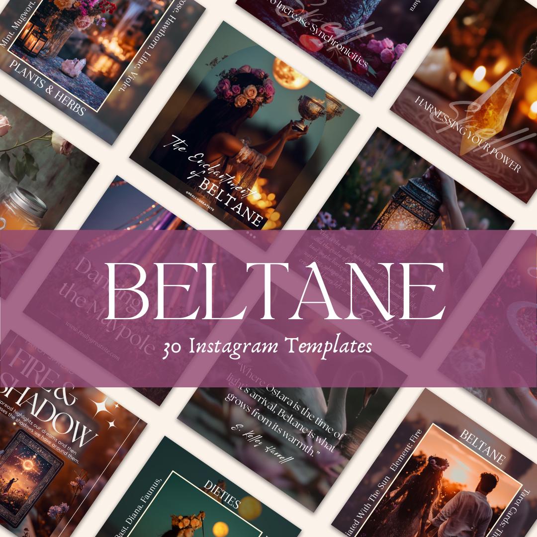 BELTANE Witches Spiritual Instagram Templates Made For Spiritual and Mystical Audiences