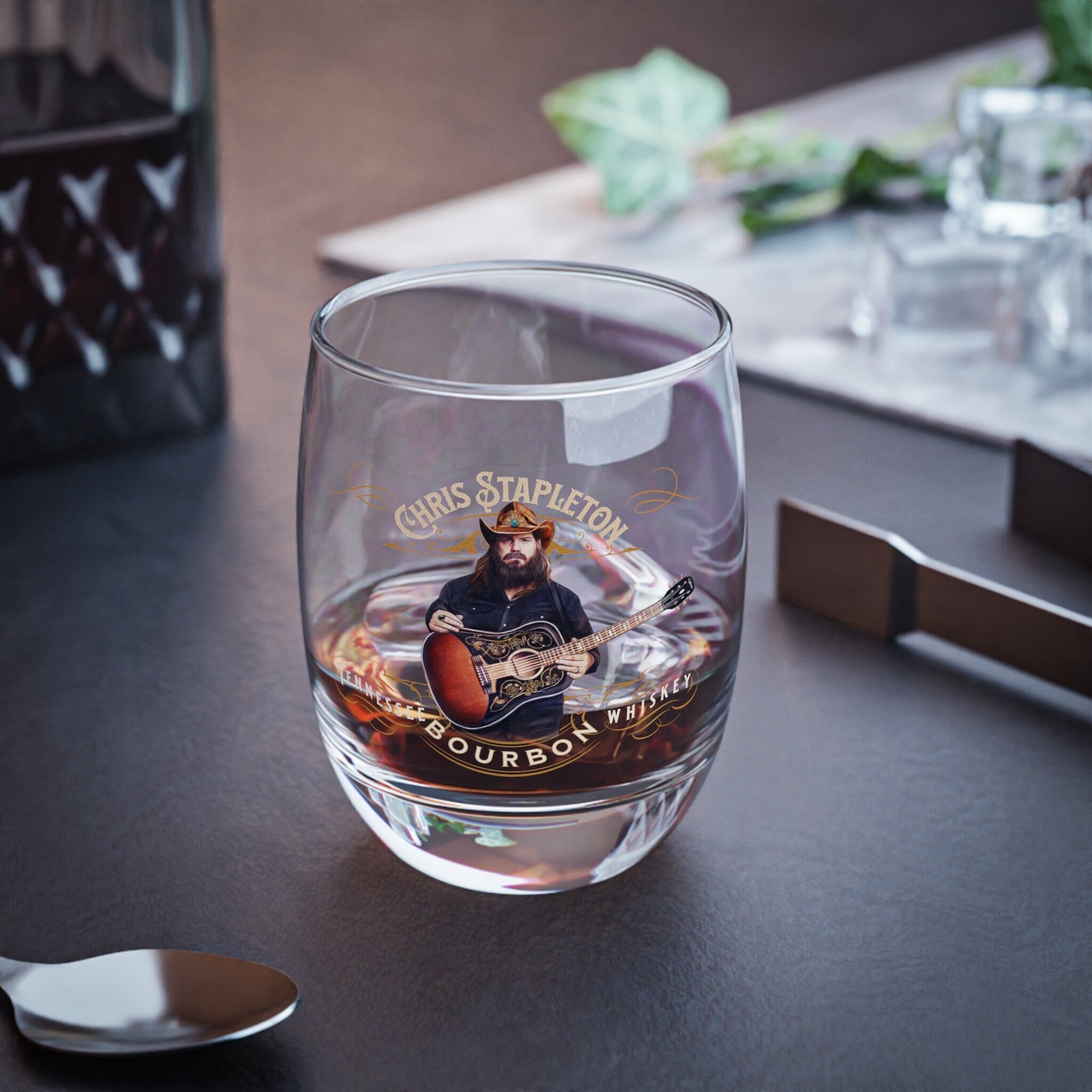 Chris Hefton Tennessee Whisky Glas. Country Musik Whisky Glas Geschenkidee