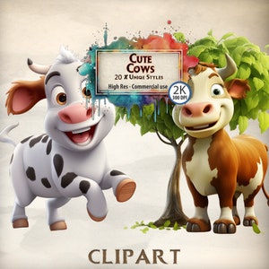 Clipart de vaca Estilo de dibujos animados para niños Gráficos de vaca Dibujos animados para niños Vacas lindas Animales de dibujos animados Gráficos de vaca coloridos Archivos PNG Transparentes