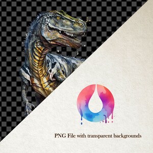 Watercolour Dinosaurs Clipart Bundle Fantasy Magical Land Stegasauraus ...