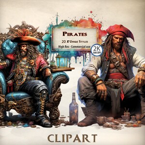 Pirata Clipart Caribe temático isla del tesoro barco pirata ensenada gráficos bucaneros tripulación vida ilustraciones ron barril mapas cabina