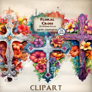Blumen Kreuz Clipart Christian Heilige Religion Grafiken Blumen Kranz Motiv Ruhe in Frieden Illustrationen Bibel Glaube Blumige PNG Bilder