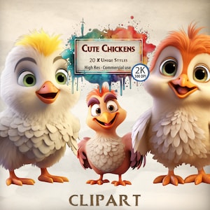 Kip clipart schattige kinderen cartoon graphics kleurrijke vogel clipart kleine kippen illustraties schattige kuikens PNG transparante bestanden