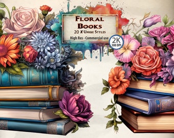Even More Bloomcore Books Clipart Bundle - 10 PNG & SVG Files for ...