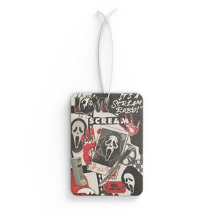 Scream-Themed Ghostface Car Air Freshener