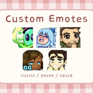 Eigene Twitch Emotes für Streamer | Youtube, Twitch, Discord | Chibi Anime & Cartoon Stil