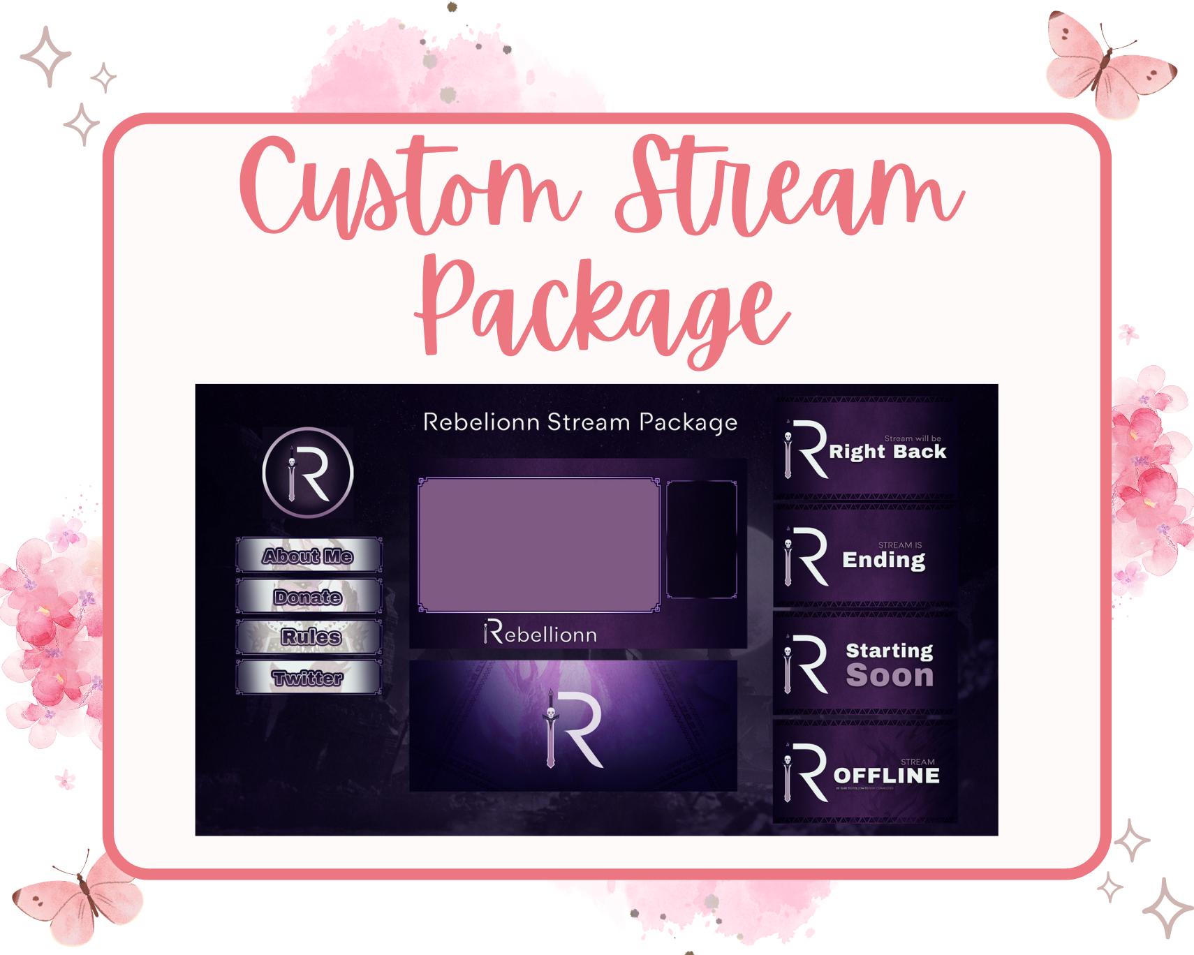 Custom Stream Package | Overlays, Alerts, Banners - Etsy