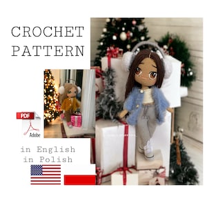 Crochet pattern amigurumi outfit for doll PDF english