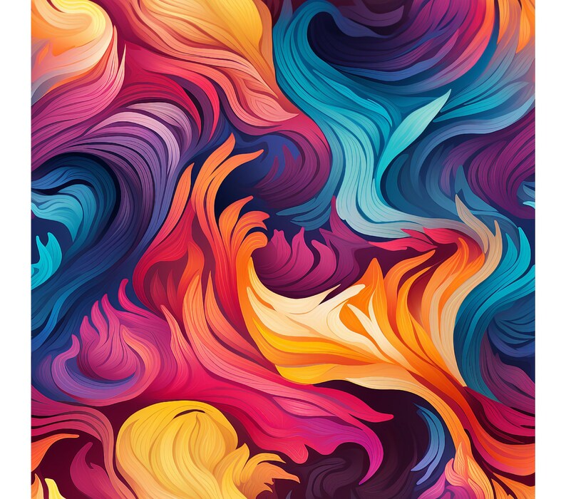 Vivid Abstract Graphic Visuals: Dynamic Tumbler Wrap for 20oz ...