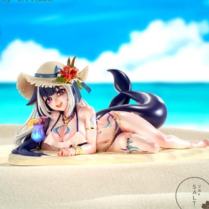 シャイリリー 1/7 未塗装未組立 フィギュア ガレージキット VTuber シャイリリー 水着 Vtuber 1/7 未塗装未組立 ガレキ Shylily