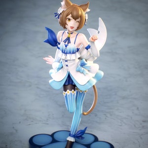 Feline Healer - 1/7 - 254mm High Quality 12K 3D Printed Figurine - Unpainted Display Figurine - Garage-Kit - Fan Art | Kuru Figure