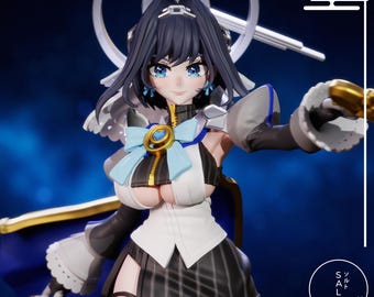 Brave Maid - 1:7 - 319mm High Quality 12K 3D Printed Figurine - Unpainted Display Figurine - Fan Art - Video Game | SaltSculpts