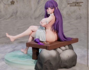 Hotspring Mage - 1:7 - 190 mm 3D-printad omålad resinkit | SaltSculpts
