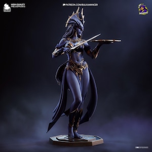 Mistress of Loss - High Quality 12K 3D Printed Figurine - Unpainted Display Figurine - Fan Art - Video Game | Bulkamancer Sculpts