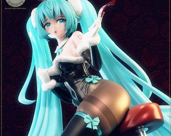 Idol Bunnygirl - 1/7 Scale - 246mm - 3D Printed Unpainted Garage Kit | Pikky Prints