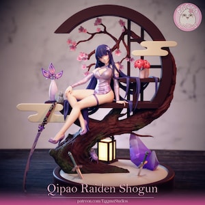 Qipao Shogun - 1/7 - 310mm - High Quality 12K 3D Printed Figurine - Unpainted Display Figurine - Garage-Kit - Fan Art | EggmaStudios