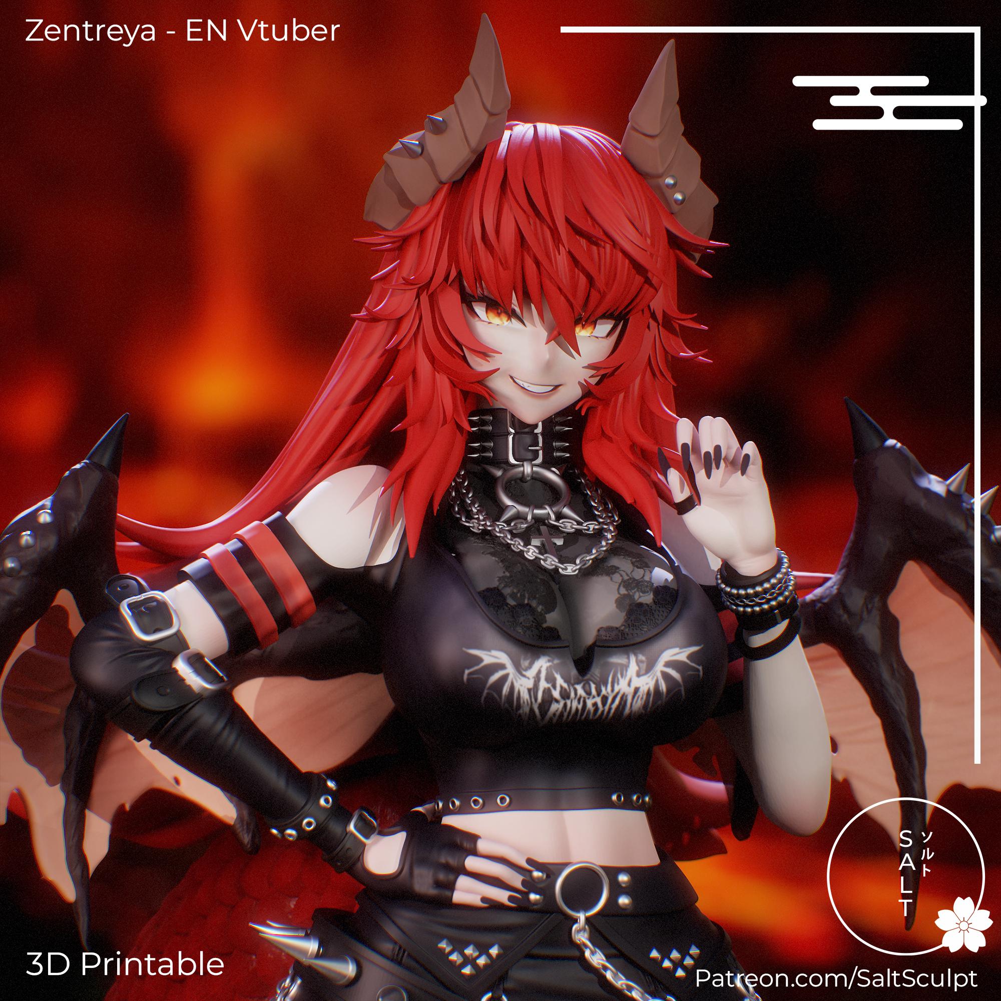 Dragon Queen - 1:7 - 311mm High Quality 12K 3D Printed Figurine - Unpainted Display Figurine - Fan Art - Vtuber | SaltSculpts